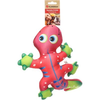 Orlandi Flamingo hond knuffel Clora hagedis - Huisdier speeltje Orlandi Flamingo hond knuffel Clora hagedis - Huisdier speeltje