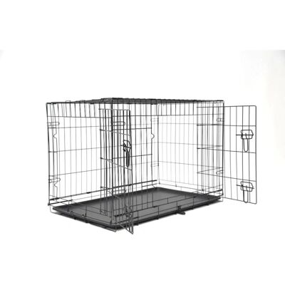 Nordic Paws Cage en Fil de Fer Noir - S - Cage - Publicité Nordic Paws Cage en Fil de Fer Noir - S - Cage - Publicité
