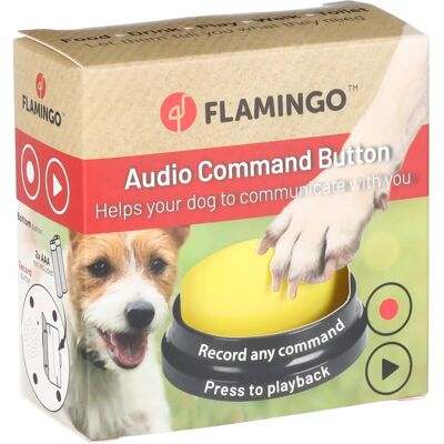 Flamingo Hondcommunicatieknop - Opnameknop, Gemakkelijk te Gebruiken Flamingo Hondcommunicatieknop - Opnameknop, Gemakkelijk te Gebruiken