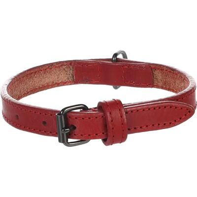 Collare per Cani Flamingo - Pelle 'Denver' 15mm 29-35cm Rosso Collare per Cani Flamingo - Pelle 'Denver' 15mm 29-35cm Rosso