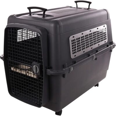 Flamingo Transportbox L für Hund - Dunkelgrau - Transportbox Flamingo Transportbox L für Hund - Dunkelgrau - Transportbox