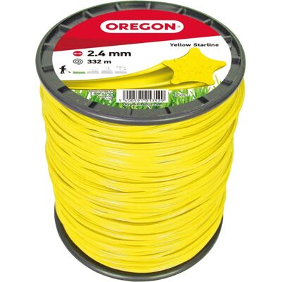 Oregon - Faden für Rasentrimmer 2,4mm Stern Nylon Gelb Oregon - Faden für Rasentrimmer 2,4mm Stern Nylon Gelb