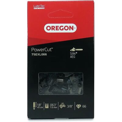 Cadena de motosierra Oregon - 75EXL066E - PowerCut 3/8" 66 Eslabones Cadena de motosierra Oregon - 75EXL066E - PowerCut 3/8" 66 Eslabones