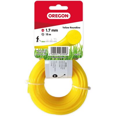 Filo per decespugliatore Oregon 69-350-Y - Giallo - 15m - 1,7mm - Resistente Filo per decespugliatore Oregon 69-350-Y - Giallo - 15m - 1,7mm - Resistente