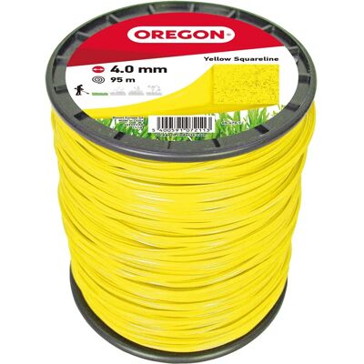 Oregon - Gele vierkante nylon snijkabel - 4mm 95m Oregon - Gele vierkante nylon snijkabel - 4mm 95m