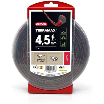 Oregon - Fil pour débroussailleuse - Rouge/Noir - Ø4,5mm/17m - Modèle 636775 - Publicité Oregon - Fil pour débroussailleuse - Rouge/Noir - Ø4,5mm/17m - Modèle 636775 - Publicité