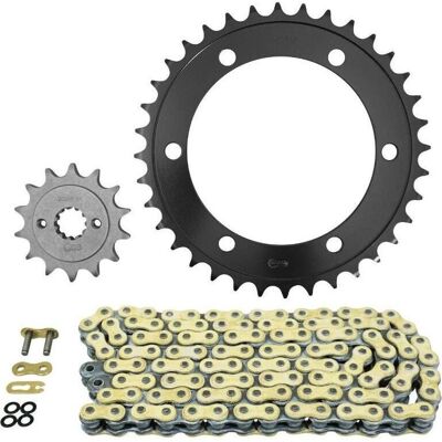 AFAM Honda 300 CBR R Kettensatz - 520, Gold, 14T/36T, Off-road AFAM Honda 300 CBR R Kettensatz - 520, Gold, 14T/36T, Off-road