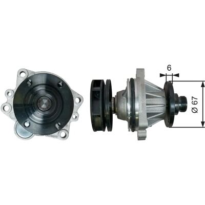 Gates Vandpumpe BMW 3-7 Serie X3 Z3 Z4 - Vandpumpe Gates Vandpumpe BMW 3-7 Serie X3 Z3 Z4 - Vandpumpe