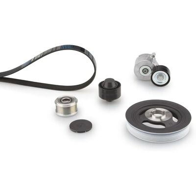 Set curea de distribuție Gates K346PK1708 - Micro-V, compatibil cu Peugeot 407 și C5 Set curea de distribuție Gates K346PK1708 - Micro-V, compatibil cu Peugeot 407 și C5