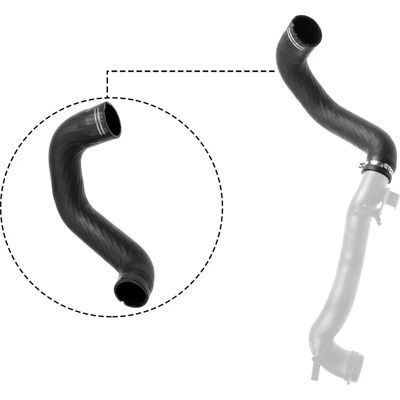 Gates Ladeluftschlauch - Schwarz 440mm, Alfa Romeo 159 Gates Ladeluftschlauch - Schwarz 440mm, Alfa Romeo 159