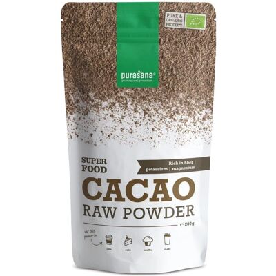 Purasana Poudre de Cacao Bio - 200 g - Cacao Purasana Poudre de Cacao Bio - 200 g - Cacao
