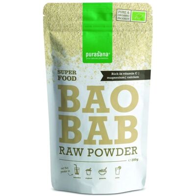 Polvo de Baobab Purasana - Superalimento Orgánico - 200g Polvo de Baobab Purasana - Superalimento Orgánico - 200g