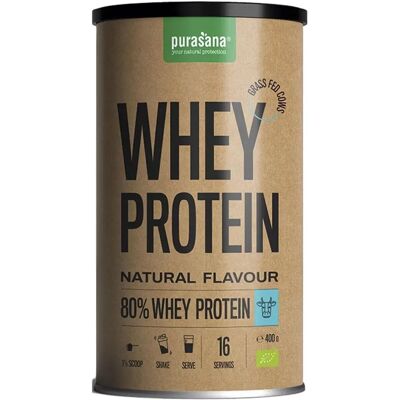 Purasana Biologische Glutenvrije Wei-eiwit 400g - Eiwitpoeder Purasana Biologische Glutenvrije Wei-eiwit 400g - Eiwitpoeder