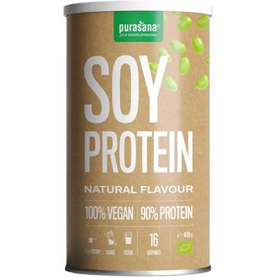 Purasana Proteína de soja vegana orgánica - 400 g de polvo Purasana Proteína de soja vegana orgánica - 400 g de polvo