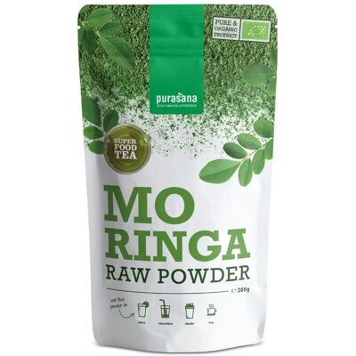 Purasana Moringa en Polvo Orgánico - Superalimento, 200g Purasana Moringa en Polvo Orgánico - Superalimento, 200g