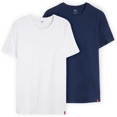 Levi's Slim 2 Pack Crewneck - granatowy/biały Levi's Slim 2 Pack Crewneck - granatowy/biały