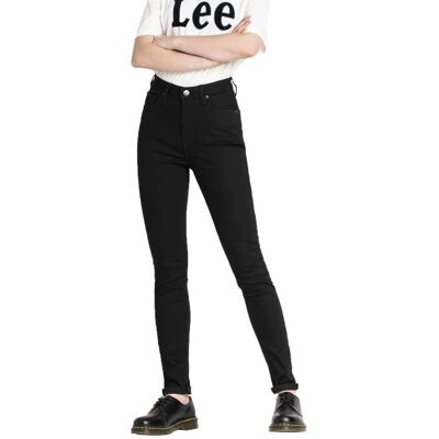 LEE Ivy Super Skinny High Waist Jeans - Zwart - W26/L33 LEE Ivy Super Skinny High Waist Jeans - Zwart - W26/L33