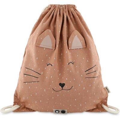 TRIXIE Mrs. Cat Rucksack - Kordelzug, Rosa, Baumwolle, Viskose TRIXIE Mrs. Cat Rucksack - Kordelzug, Rosa, Baumwolle, Viskose