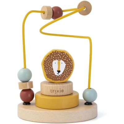 TRIXIE Wooden Maze and Stacking Toy - Mr. Lion TRIXIE Wooden Maze and Stacking Toy - Mr. Lion