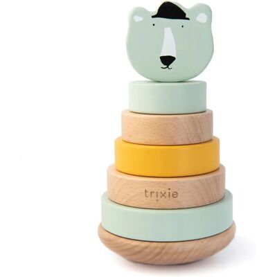Trixie Jouet empilable en bois Mr. Bear - 7 pièces, Vert menthe - Jouet d'empilage - Publicité Trixie Jouet empilable en bois Mr. Bear - 7 pièces, Vert menthe - Jouet d'empilage - Publicité