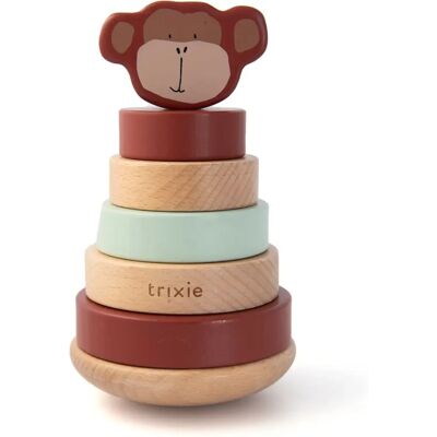 Trixie Baby Tour à empiler en bois Mr. Monkey - Jouet en bois - Publicité Trixie Baby Tour à empiler en bois Mr. Monkey - Jouet en bois - Publicité