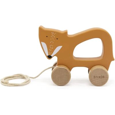 Trixie Wooden Pull Toy - Mr. Fox - Develops Motor Skills Trixie Wooden Pull Toy - Mr. Fox - Develops Motor Skills