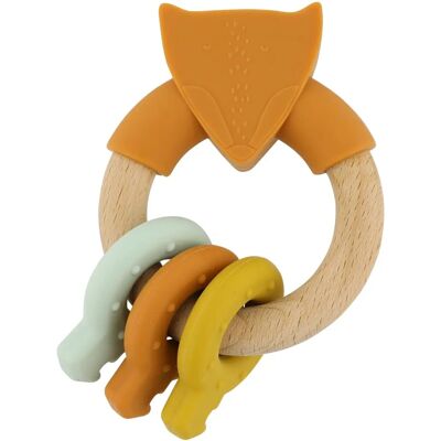 Trixie Anello di Attività in Legno e Silicone - Mr. Fox Arancione Trixie Anello di Attività in Legno e Silicone - Mr. Fox Arancione