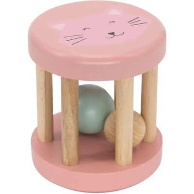 Trixie Mrs. Cat Baby Rattle - Roze - Houten Speelgoed Trixie Mrs. Cat Baby Rattle - Roze - Houten Speelgoed