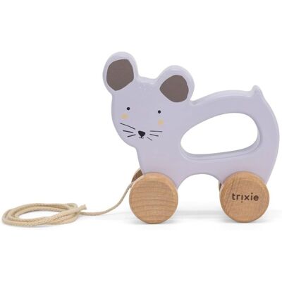 Trixie Houten Trekfiguur - Mrs. Mouse - Holzspielzeug Trixie Houten Trekfiguur - Mrs. Mouse - Holzspielzeug
