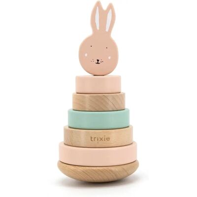 Trixie Houten Mrs Rabbit Stapeltoren - Educatief en Milieuvriendelijk Trixie Houten Mrs Rabbit Stapeltoren - Educatief en Milieuvriendelijk