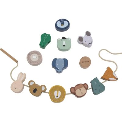 Trixie Wooden Beads Animals 1st Age - Wooden Beads Toy Trixie Wooden Beads Animals 1st Age - Wooden Beads Toy