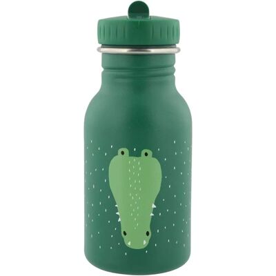 Garrafa Trixie Mr Croc - Durável 350ml de aço inox para crianças Garrafa Trixie Mr Croc - Durável 350ml de aço inox para crianças