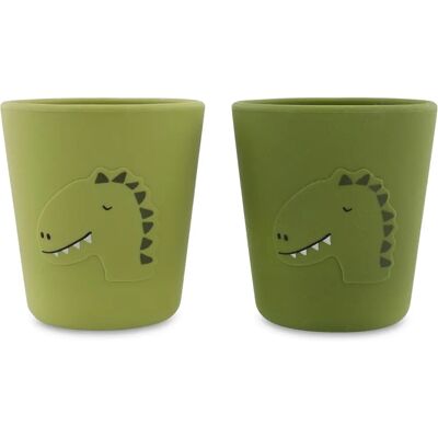 Trixie Mr Dino Silicone Mug Set 2 för barn Trixie Mr Dino Silicone Mug Set 2 för barn
