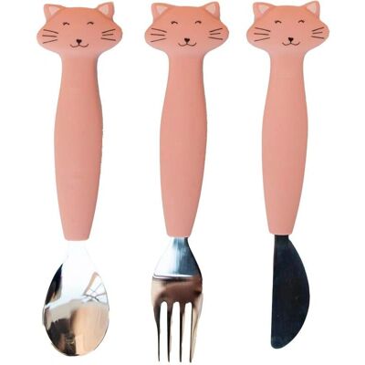 Trixie Mrs. Cat Silikonbesteck 3er Pack - Besteckset Trixie Mrs. Cat Silikonbesteck 3er Pack - Besteckset