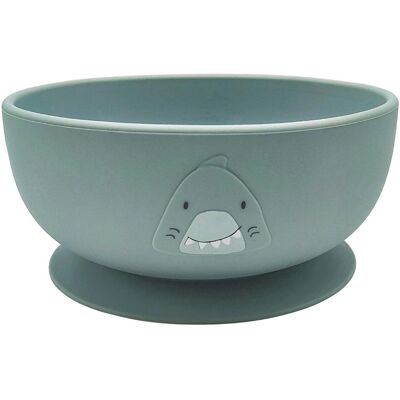 Trixie Mr. Shark Bol pour enfants - Silicone, avec ventouse, sûr, 4+ mois Trixie Mr. Shark Bol pour enfants - Silicone, avec ventouse, sûr, 4+ mois