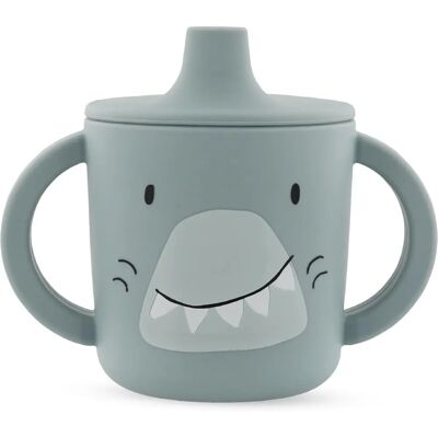 Trixie Tasse d'apprentissage en silicone Mr. Shark - gobelet d'entraînement - Publicité Trixie Tasse d'apprentissage en silicone Mr. Shark - gobelet d'entraînement - Publicité