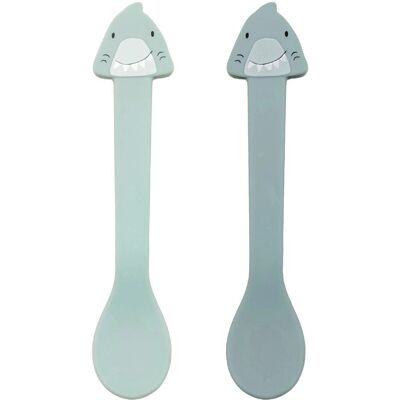 TRIXIE 2396461 Cuillère bébé en silicone et acier inoxydable - 2 pièces TRIXIE 2396461 Cuillère bébé en silicone et acier inoxydable - 2 pièces