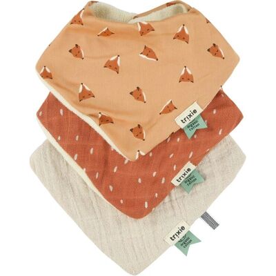 Trixie Babadores para Bebês - Conjunto de 3 - Algodão Absorvente Trixie Babadores para Bebês - Conjunto de 3 - Algodão Absorvente