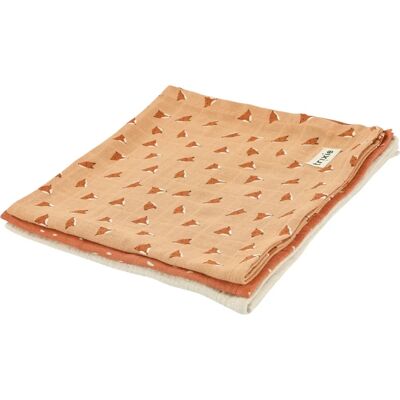 Trixie Lingettes en coton bio pour bébé - Lot de 3 - Publicité Trixie Lingettes en coton bio pour bébé - Lot de 3 - Publicité