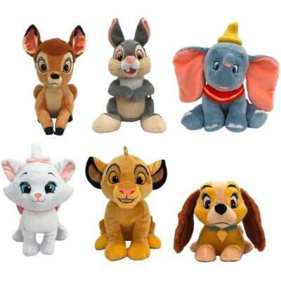 Peluches Disney - 25cm - Personnages Classiques - Publicité Peluches Disney - 25cm - Personnages Classiques - Publicité