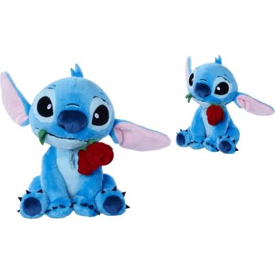 Peluche Stitch avec Rose - 25cm - Jouet en peluche - Publicité Peluche Stitch avec Rose - 25cm - Jouet en peluche - Publicité