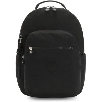 Kipling Basic Seoul Rugzak L (KI5210) - zwart Kipling Basic Seoul Rugzak L (KI5210) - zwart