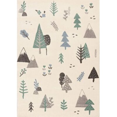 Tapis Tipi Jaune Forêt Magique - Design adapté aux enfants - Publicité Tapis Tipi Jaune Forêt Magique - Design adapté aux enfants - Publicité