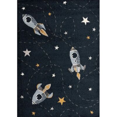 Tapis Yellow Tipi Fast Rockets 160x230cm - Multicolore/Bleu - Chambre d'enfant - Publicité Tapis Yellow Tipi Fast Rockets 160x230cm - Multicolore/Bleu - Chambre d'enfant - Publicité