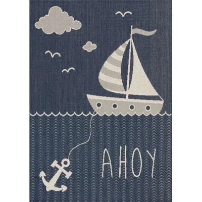 Tapis Yellow Tipi Sailboat en polypropylène (160x230cm) - Publicité Tapis Yellow Tipi Sailboat en polypropylène (160x230cm) - Publicité