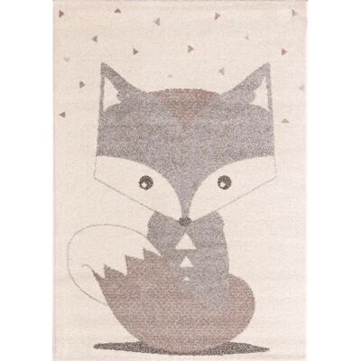 Tapis Beige Yellow Tipi Cute Fox 120x170 - Sûr pour enfants, Antiallergique, Respirant - Publicité Tapis Beige Yellow Tipi Cute Fox 120x170 - Sûr pour enfants, Antiallergique, Respirant - Publicité