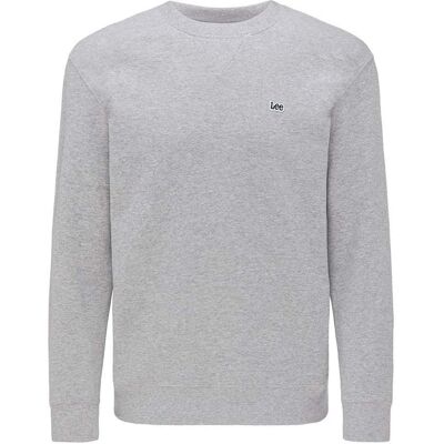 Felpa classica grigia Lee Plain 5XL - Felpa Felpa classica grigia Lee Plain 5XL - Felpa