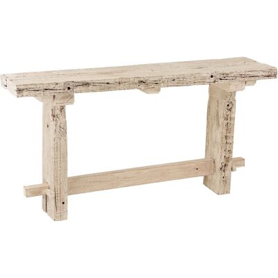 Console en bois recyclé J-Line - Blanc délavé - 150cm - Publicité Console en bois recyclé J-Line - Blanc délavé - 150cm - Publicité