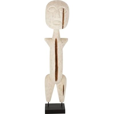 Figura Grande de Madera Albasia Blanca de J-Line Figura Grande de Madera Albasia Blanca de J-Line