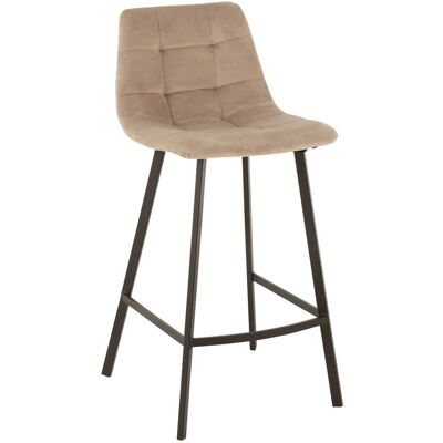 Tabouret de Bar en Métal Beige - 69cm - Style Nordique - Publicité Tabouret de Bar en Métal Beige - 69cm - Style Nordique - Publicité